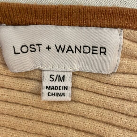 Lost + Wander Bodycon fitted ribbed dress size Small Medium - Picture 5 of 5